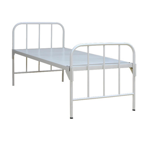 Hospital Bed - Ms Powder Coated Frame, 1800l X 900w X 600h Mm, Adjustable Backrest With Perforated Sheet Platform