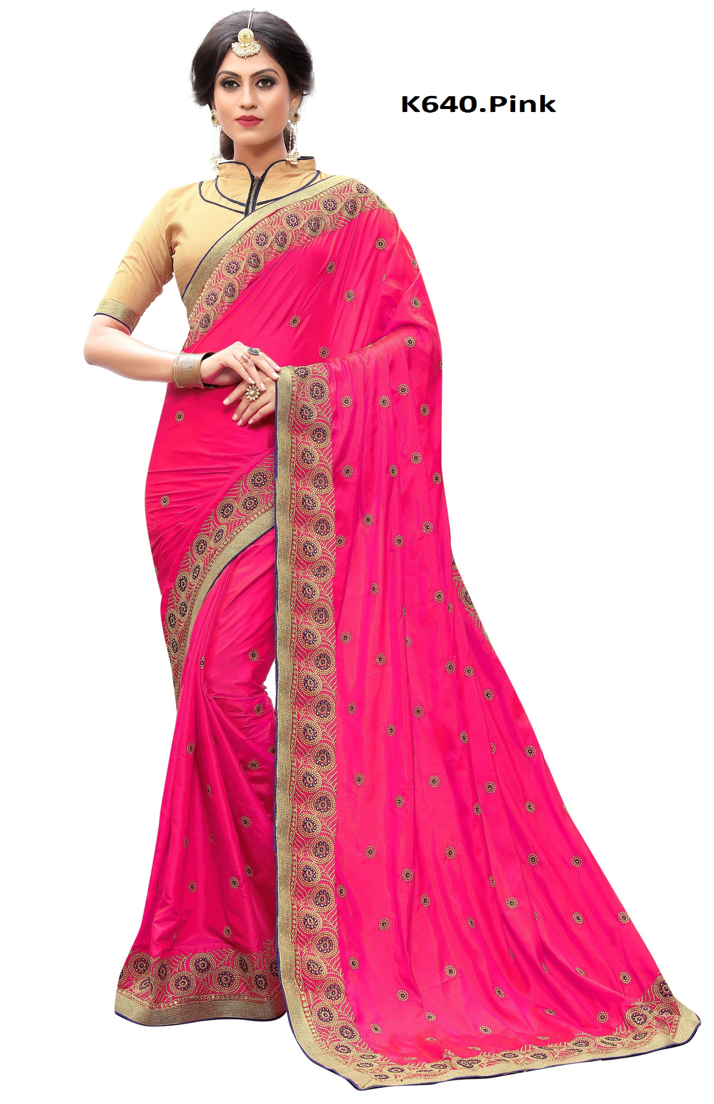 Black Festival Wear Embroidered Silk Saree Collection