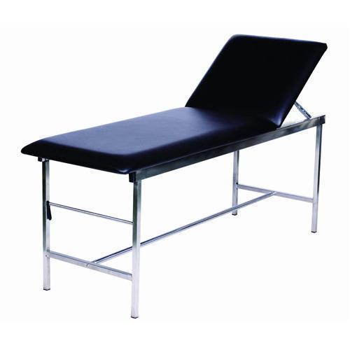 Examination Table - Ms Tubular Frame, 180lx60wx76h Cm | Powder Coated Finish, 50mm Thick Pu Mattress
