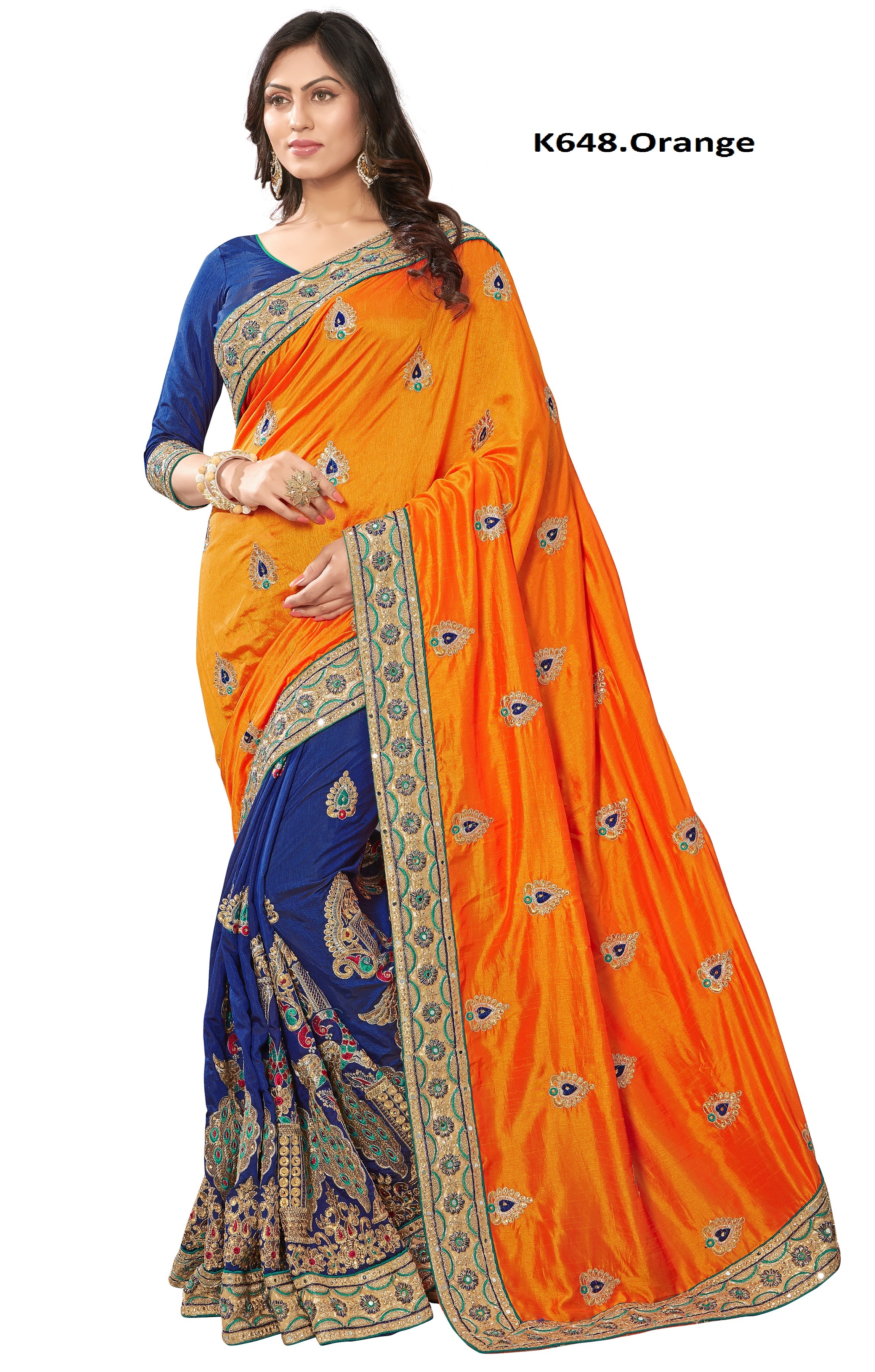 Pink Traditional Embroidered Silk Saree Collection