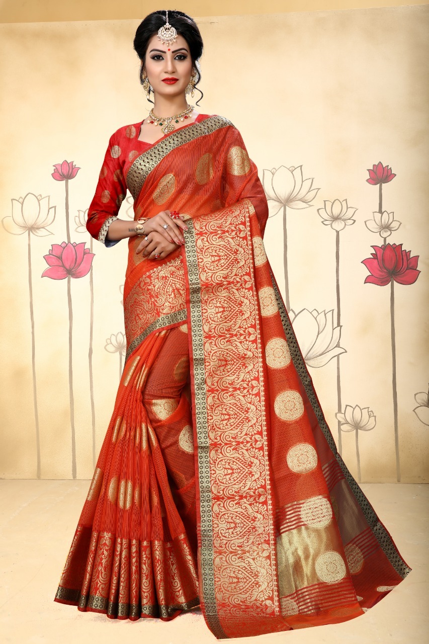 Multicolored Printed Saree