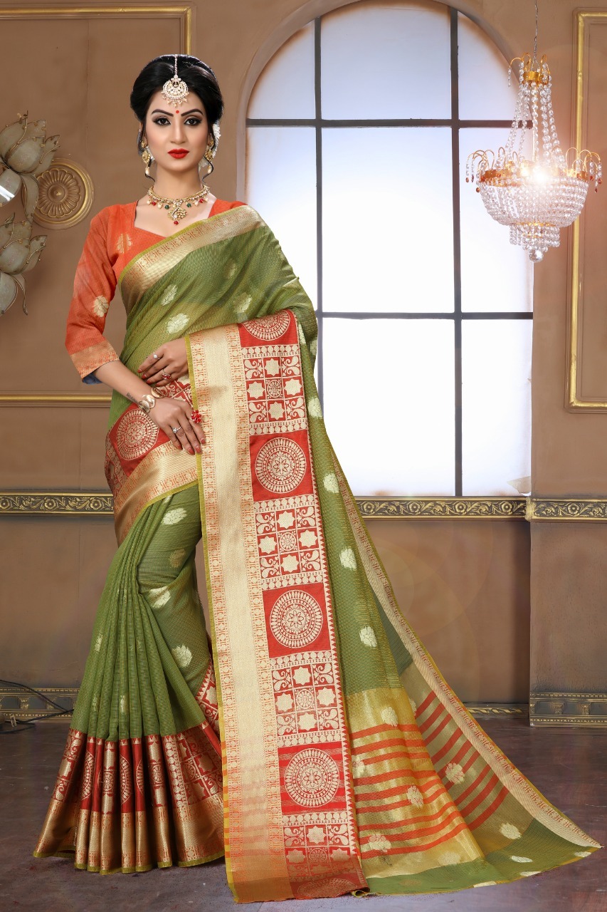 Multicolored Printed Saree