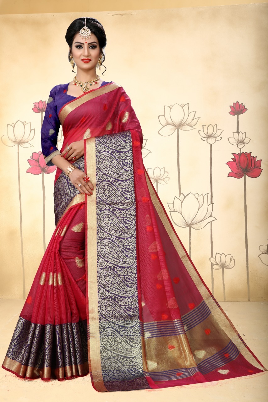 Multicolored Printed Saree