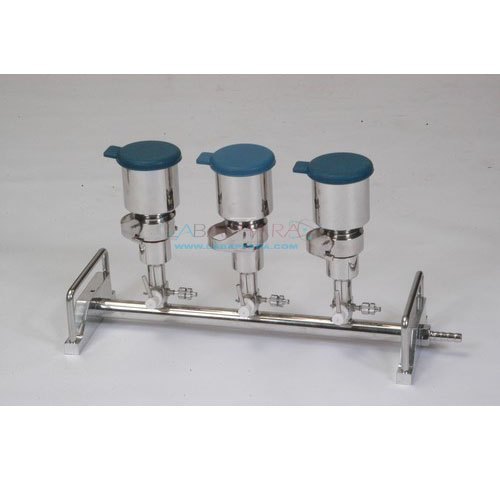 Sterility Test Apparatus - Stainless Steel 316, 47 Mm Membrane Filter, Single Station & Multi-station Options | Ideal For Laboratory & Industrial Applications