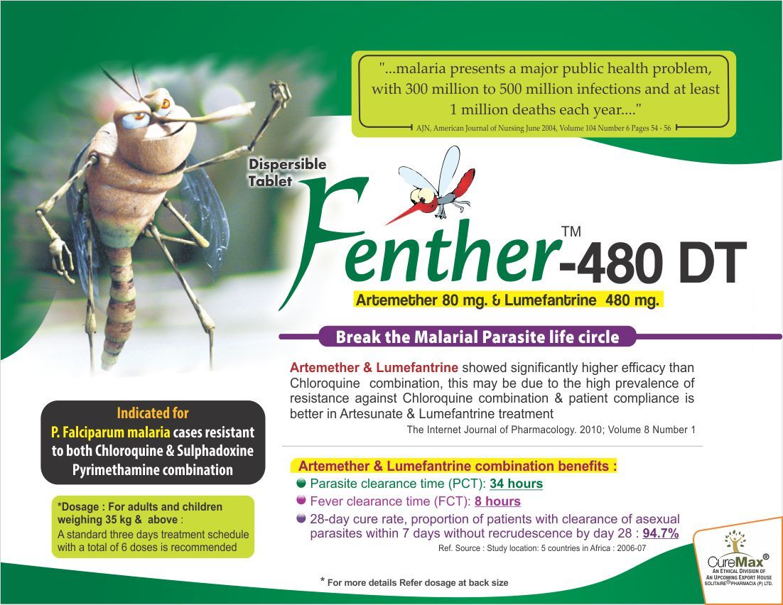 Artemether 80 Mg & Lumifantrine 480 Mg. (Dispersible Tablet) Specific Drug