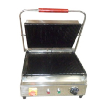 Sandwich Griller - Stainless Steel, 48x46x28cm | Non-Stick Surface, Electric Power, Cool Touch Handle, Ideal for Home and Catering