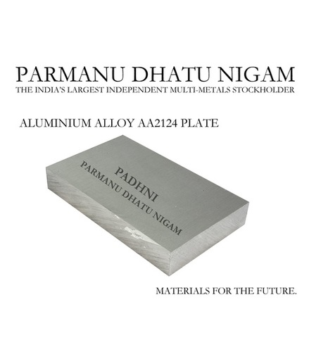 Aluminium Alloy AA2124 Plate - 1220 x 2440 mm, Silver Color, Square Shape, Coated Surface | Alloy Design for Enhanced Performance