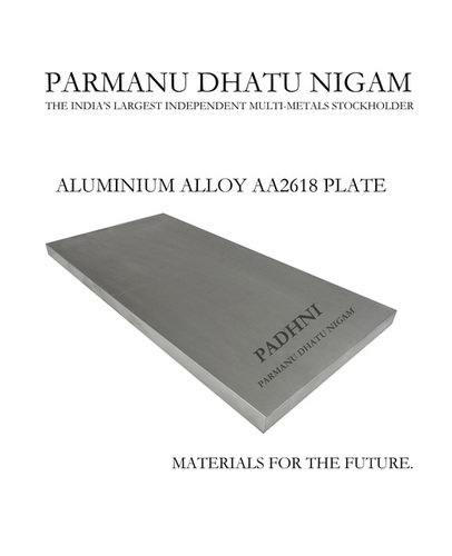 Aluminium Alloy AA2618 Plate - Oval Shape, 44-50mm Dimensions, Silver Color | Alloy Material, High Strength and Durability