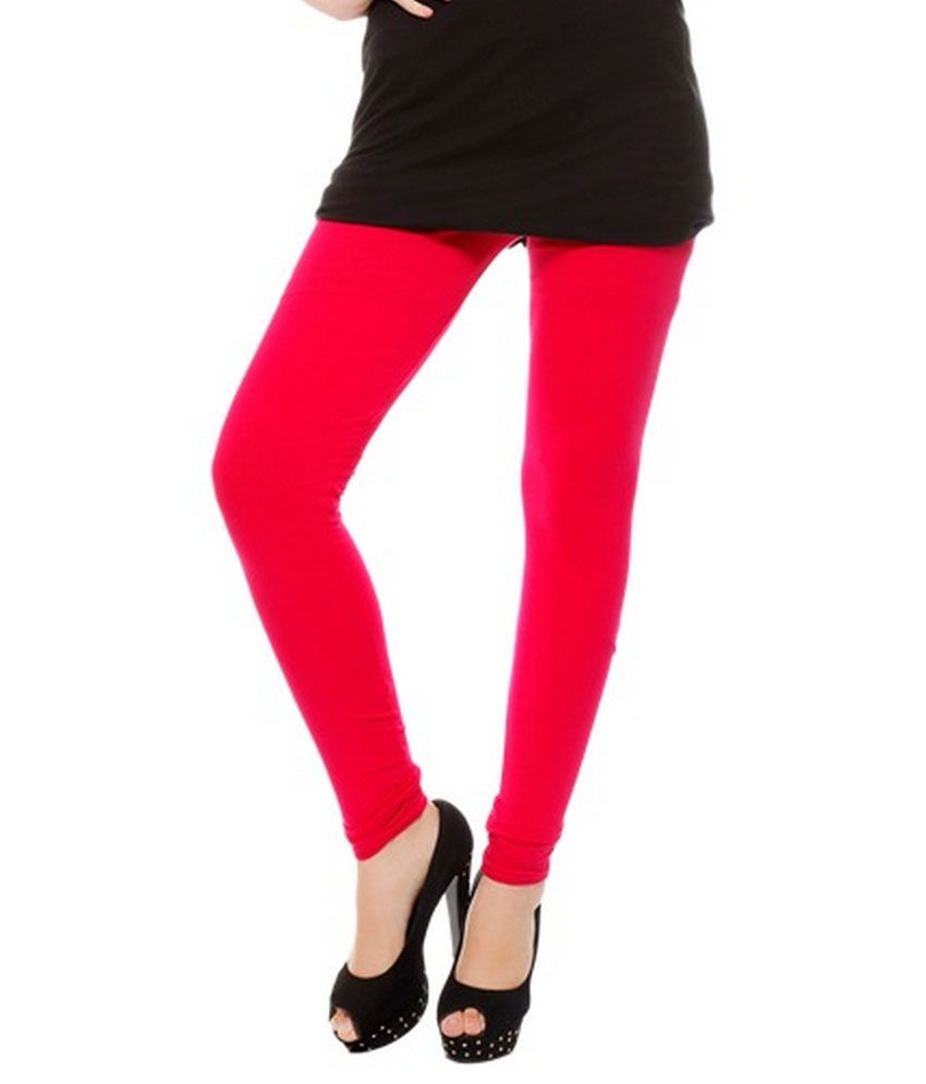 Purple Ladies Cotton Leggings