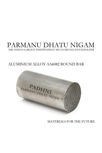 Aluminium Alloy AA6082 Round Bar - 1500 x 300 mm, Silver Color, Mill Finish Surface Treatment | Round Shape, Alloy Material