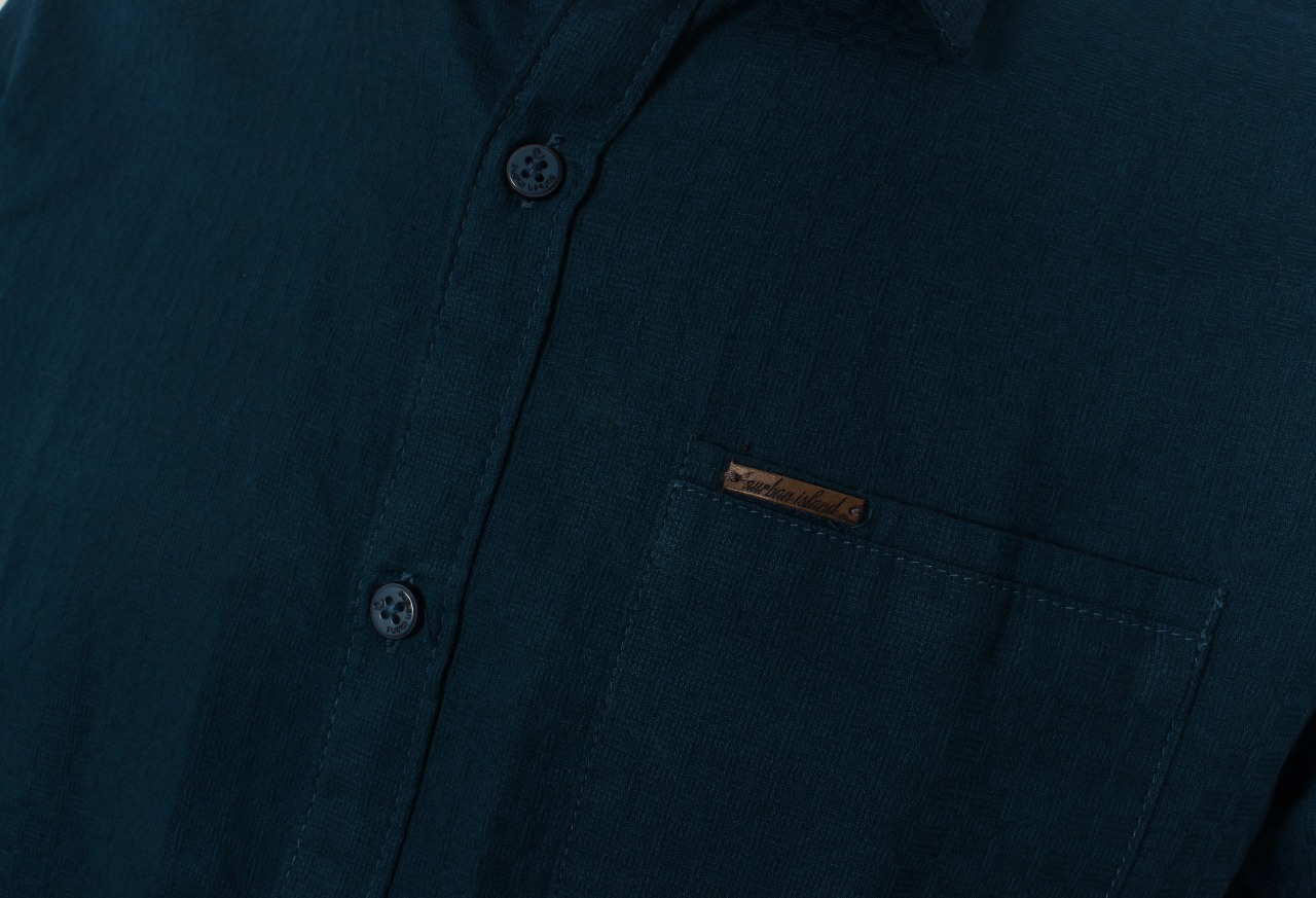 Cotton Dobby Full Sleeve Shirts - M, L, Xl, Xxl | Classic Collar, Anti-wrinkle, Breathable, Plaid Pattern, Non-toxic, Washable