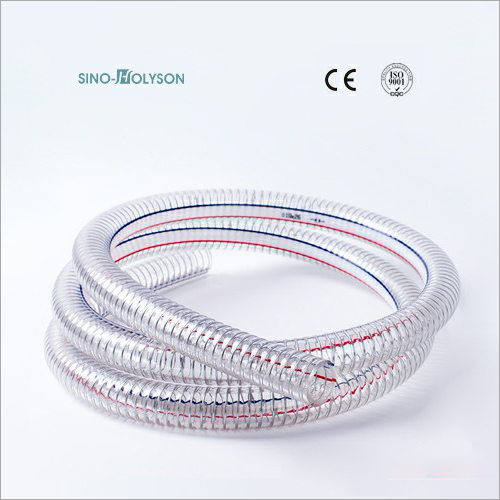 White Steel Reinforced Pvc Hose Making Machine