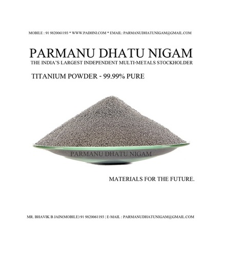 टाइटेनियम पाउडर (टाइटेनियम मेटल पाउडर 99.99% शुद्ध)