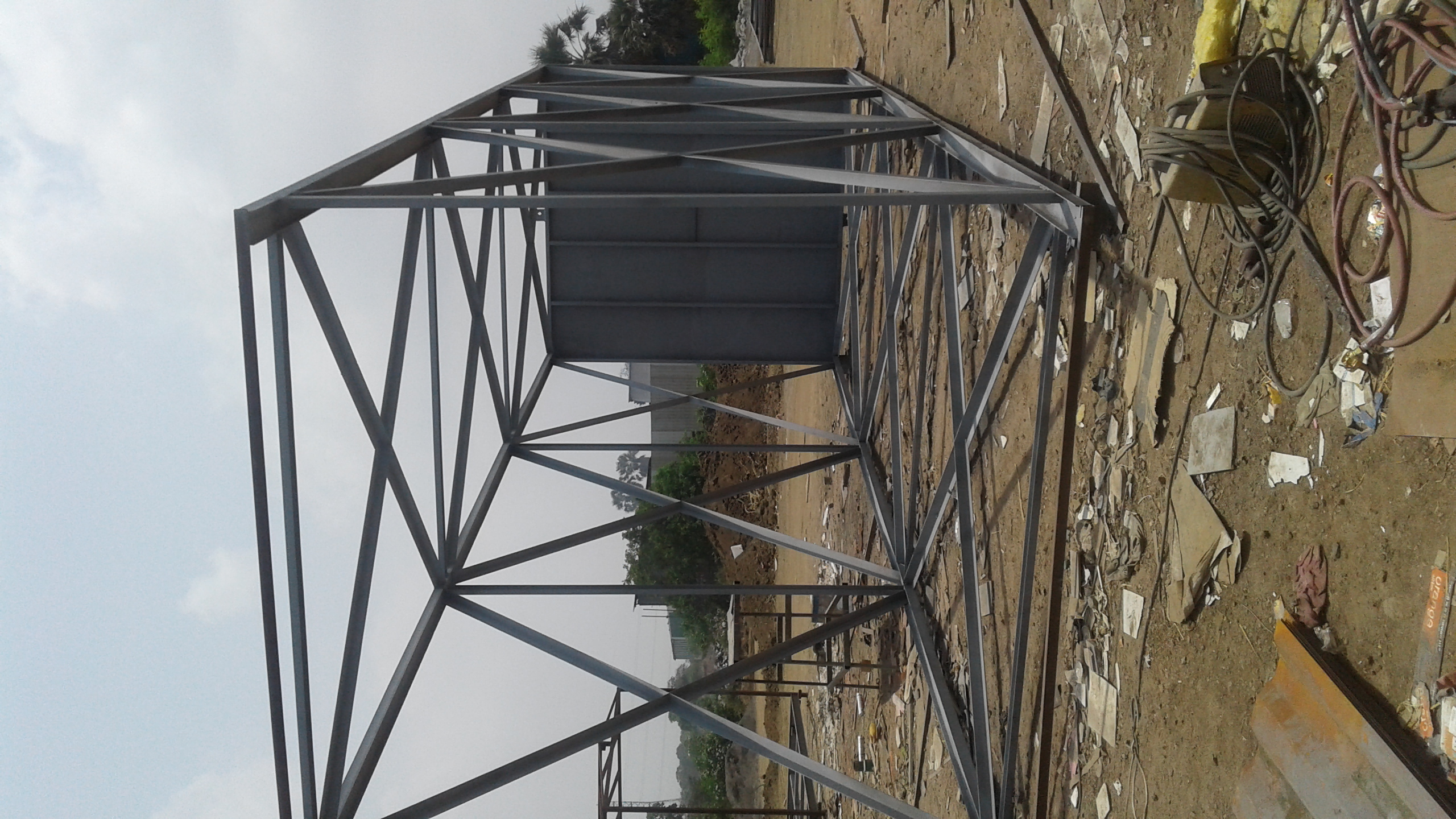 Security Watchtower - Ms Steel, 12ft Height, 6x6ft Base, 8x8ft Platform | Cost Effective, Durable Structure, Weather Resistant, Enhanced Security