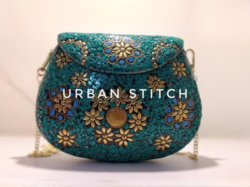 Handmade Designed Metal Bag - Crafted Metal, Versatile Size, Elegant Silver Finish | Outdoor And Indoor, Classical & Modern Hanging Design