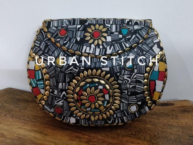 Handmade Designed Metal Bag - Crafted Metal, Versatile Size, Elegant Silver Finish | Outdoor And Indoor, Classical & Modern Hanging Design