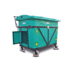 Sintex Green Outdoor Wheeled Dustbin, Size: 1455 Mm Cleaning Type: Clean-In-Place(Cip)