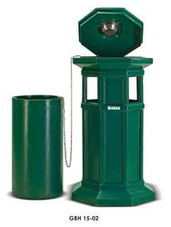 Open Top Green Hexagonal Litter Bins, Capacity: 60 Liters Cleaning Type: Clean-In-Place(Cip)