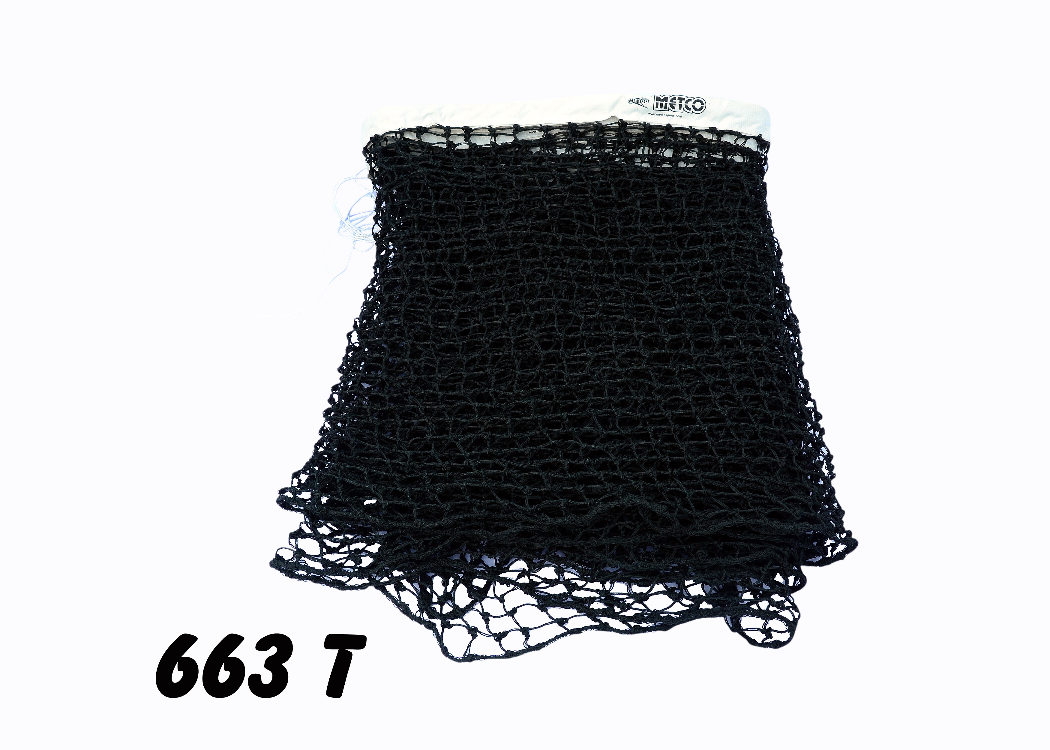 Lawn Tennis Net - Triple Thick Nylon Twisted Twine, Black With Coated Fabric Tape | Tennis Divider Net, Machine Knotted, Durable Cable Rope