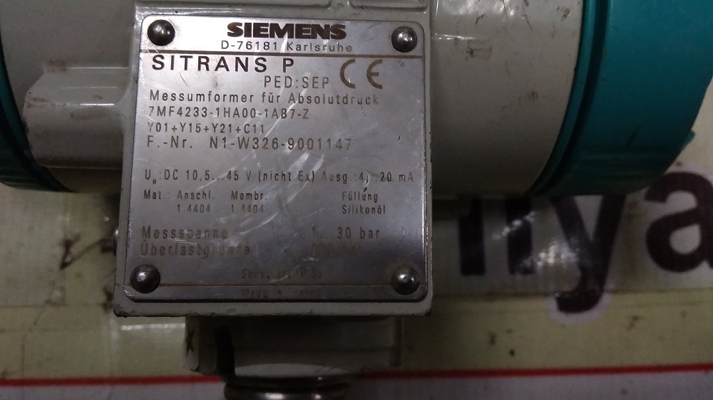 Siemens Digital Interface Level Measurement 7me4233-1ha00-1ab7-z