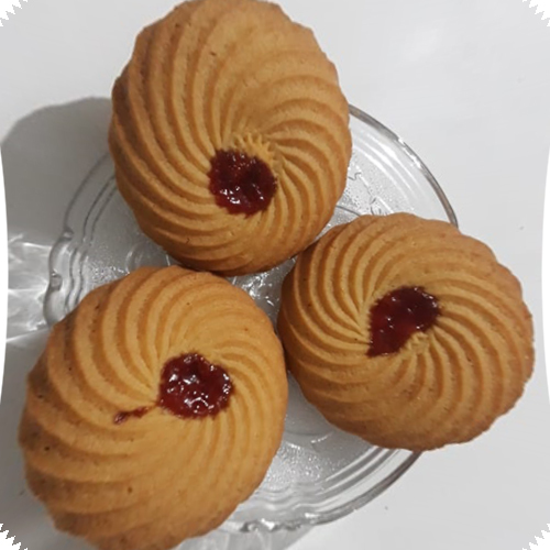 Jim Jam Cookies - Wheat Flour, Butter & Milk Blend | Soft, Crispy, Low-Fat Sweet Treats for All Ages, Moisture-Proof Packaging