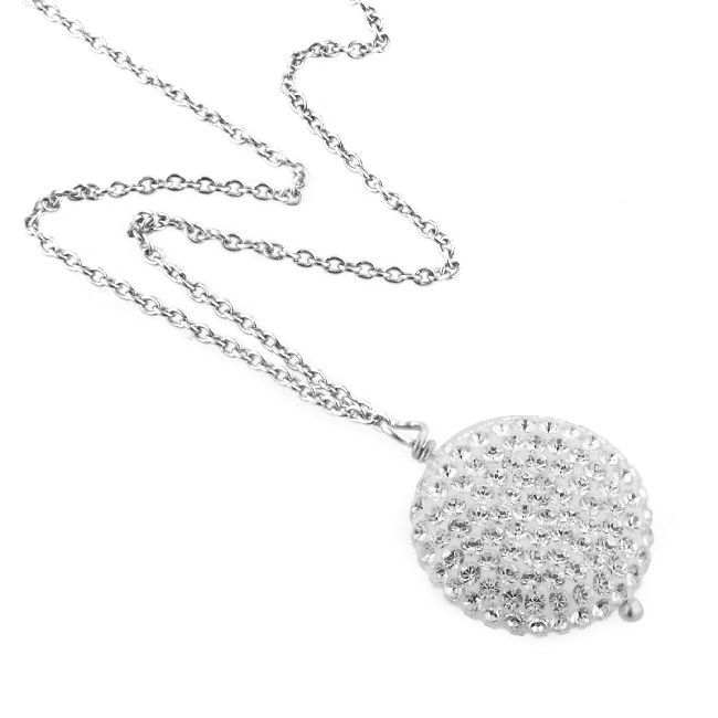 Engagement Silver & Diamond Pendant