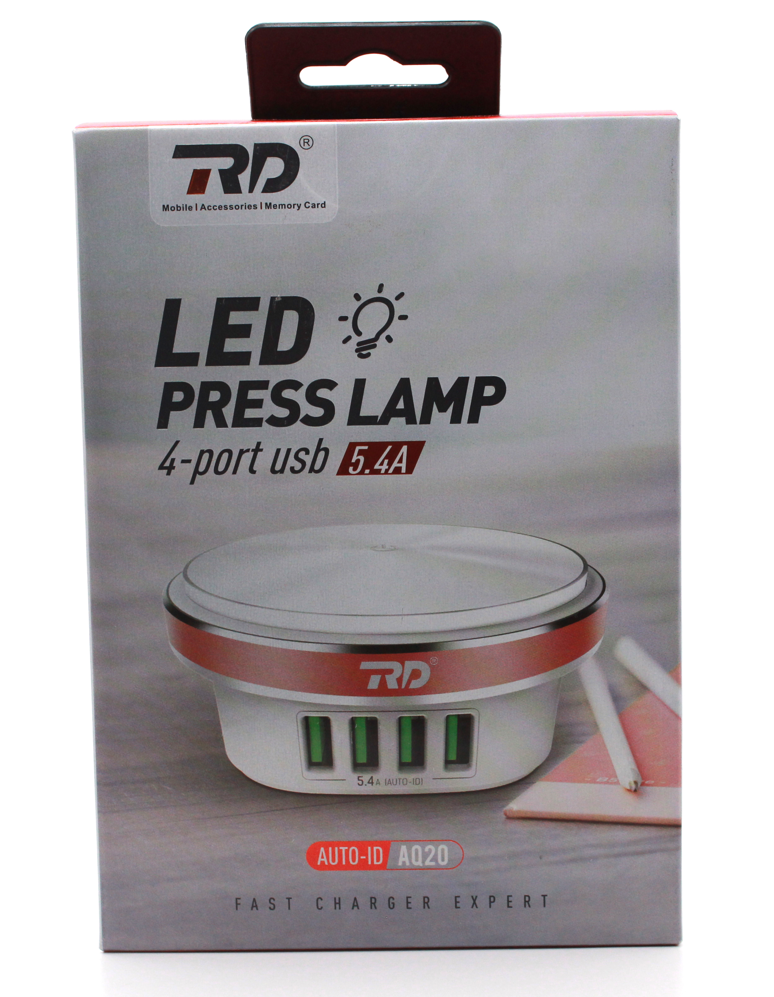 4 Usb Port Charger With Lamp Body Material: Metal