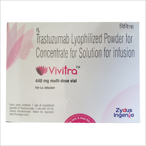 440 Mg Trastuzumab Lyophilized Powder For Concentrate Fro Solution For Infusion Injection Shelf Life: 2.5 Years