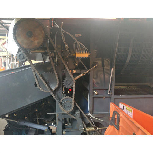 Plus Track Combine Paddy Harvester - Mild Steel, Mini Design, Orange & White Color | Diesel Power, Hand Crank Start, 1-year Warranty