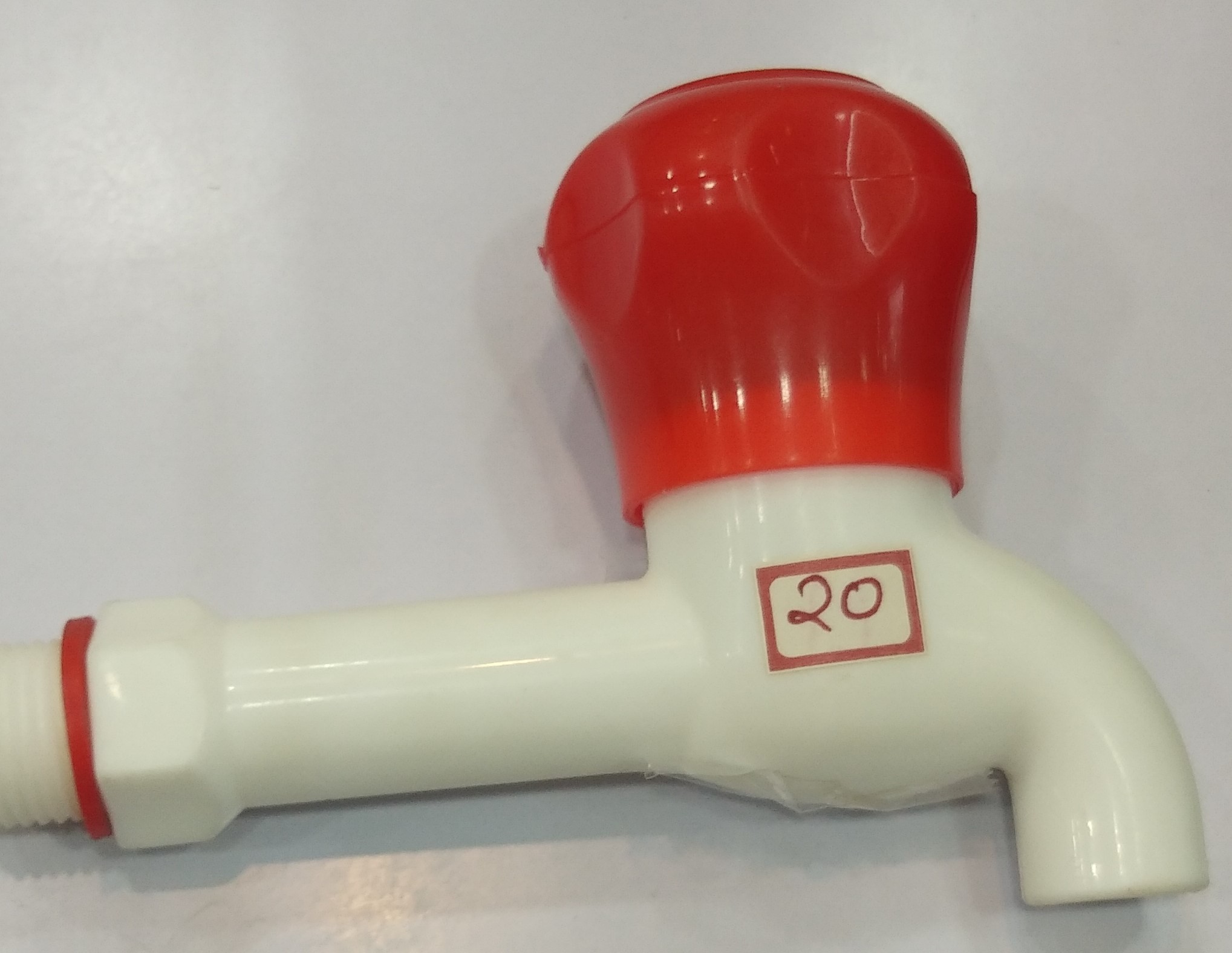 Pvc Bib Cock - 1/2 Inch Oval Shape | Water Connection, Made From Quality Pp And Pvc For Enhanced Finish