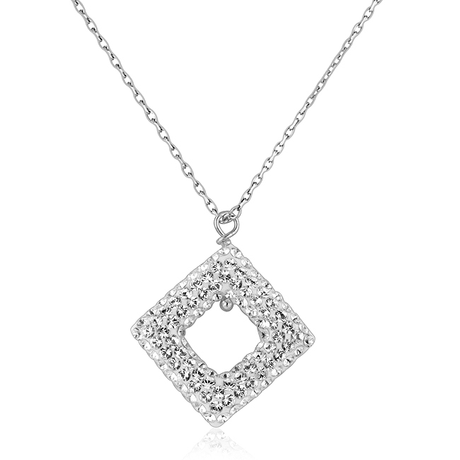 Engagement Silver & Diamond Pendant