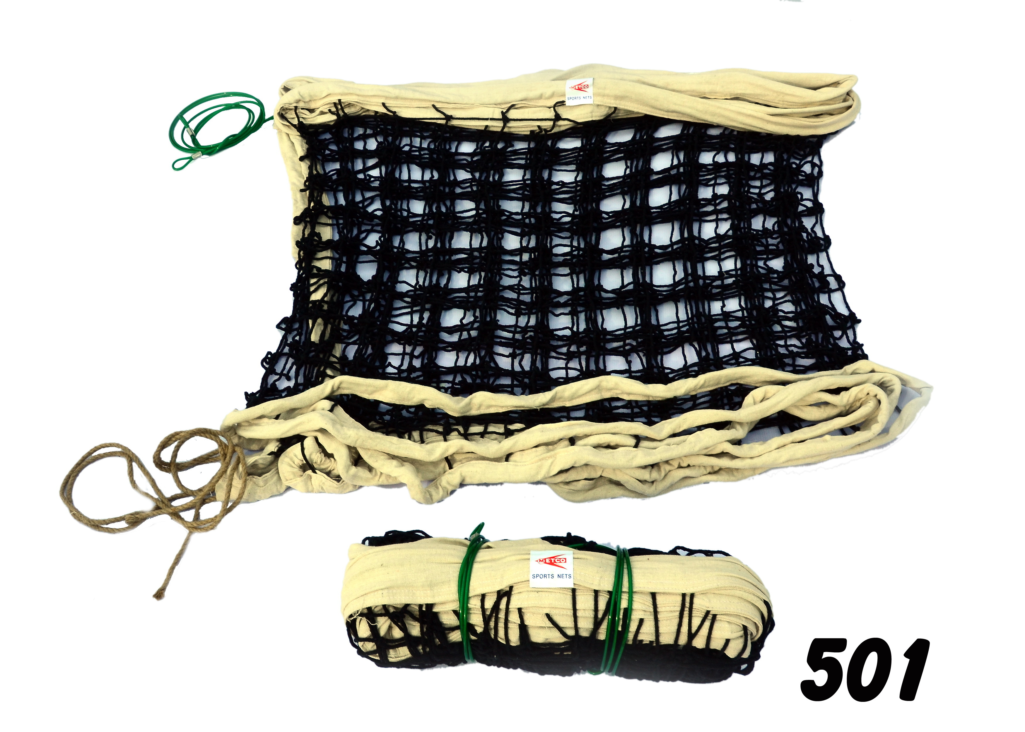 Black Tournament Volley Ball Net Cotton