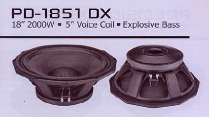 PD 1851 DX एक्सप्लोसिव बास स्पीकर