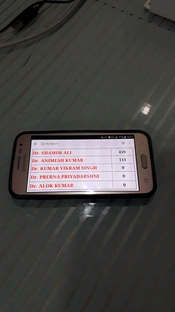 Wireless Smart Token Number Display Current: 220 Volt (V)