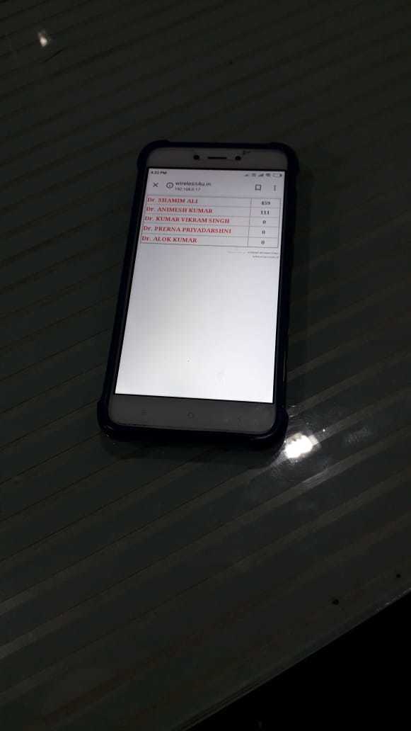 Wireless Smart Token Number Display Current: 220 Volt (V)
