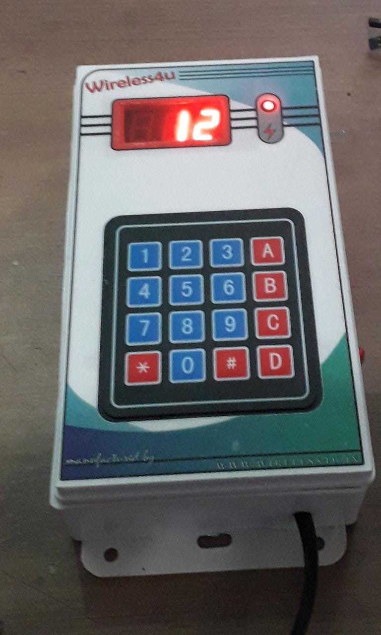 Wireless Smart Token Number Display Current: 220 Volt (V)
