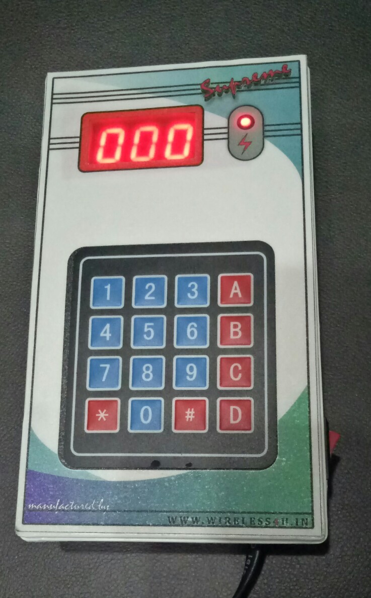 Hospital Queue Menagment System Current: 220 Volt (V)