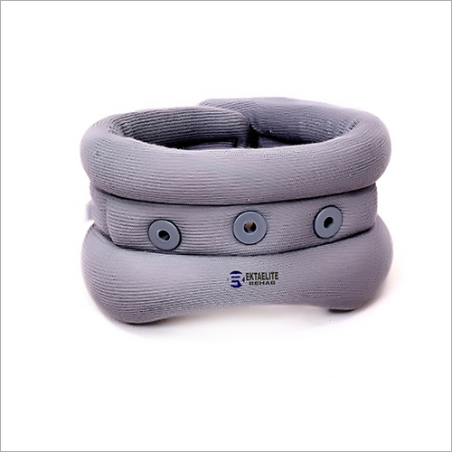 Soft Cervical Collar With Eyelet - Portable And Foldable Neck Support Device | Emergency Use, Hospital And Personal Application