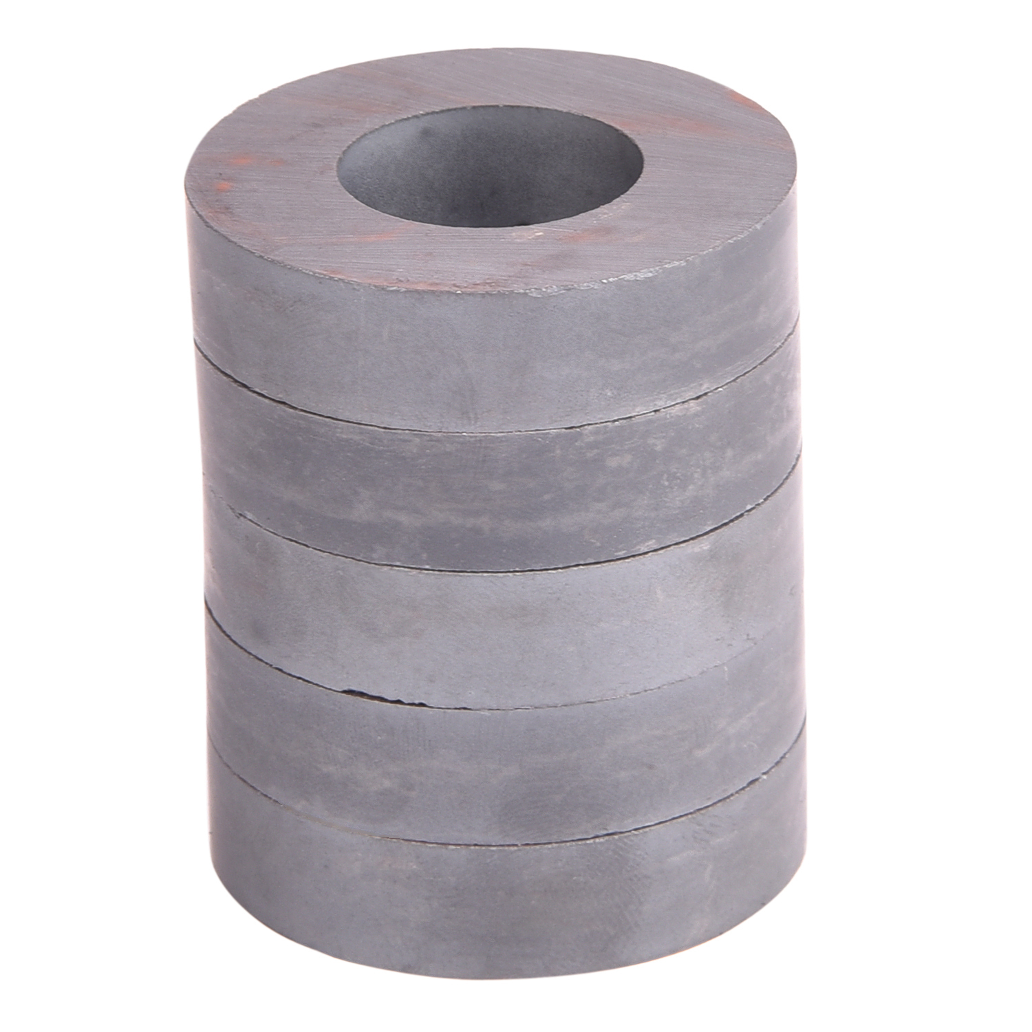 Ceramic Ring Magnets - Grade 5, 50mm Diameter Dark Charcoal Gray | Economical Permanent Magnets For Manufacturing And Craft Applications