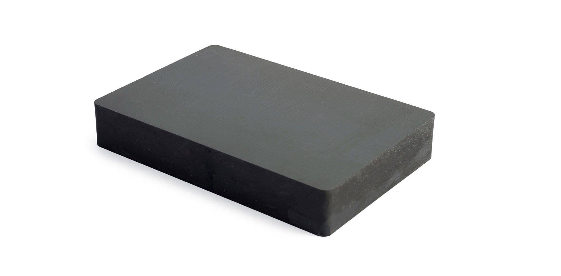 Maxima Ceramic Rectangle Magnets - Hard Ferrite, Charcoal Gray Color | Economical Permanent Magnets For Holding, Latches, Toys, And Crafts