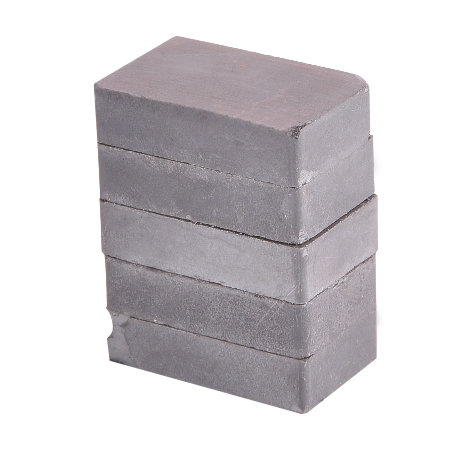 Maxima Ceramic Rectangle Magnets - Hard Ferrite, Charcoal Gray Color | Economical Permanent Magnets For Holding, Latches, Toys, And Crafts