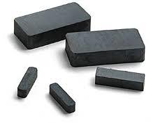 Maxima Ceramic Rectangle Magnets - Hard Ferrite, Charcoal Gray Color | Economical Permanent Magnets For Holding, Latches, Toys, And Crafts