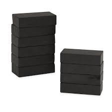 Maxima Ceramic Rectangle Magnets - Hard Ferrite, Charcoal Gray Color | Economical Permanent Magnets For Holding, Latches, Toys, And Crafts