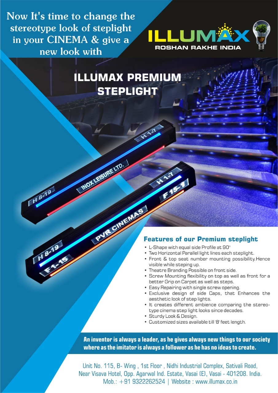 Cinema Hall Step Light Application: For Hotels/resort Shopping Malls Office