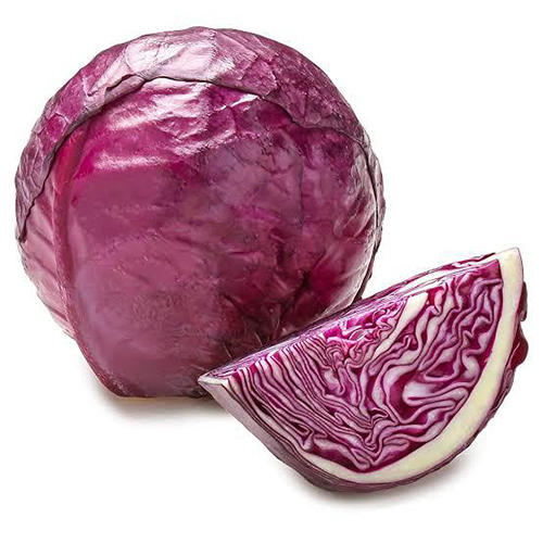 Red Cabbage - Medium Round Purple Vegetable | Multiple Firm Layers, Solid Texture, Rich In Nutrients