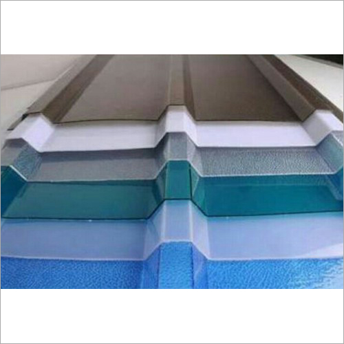 Polycarbonate Profile Sheet - 0.45 mm Thickness, Customized Size & Color Coated | Waterproof, Plain Pattern, Square Shape for Commercial & Residential Use