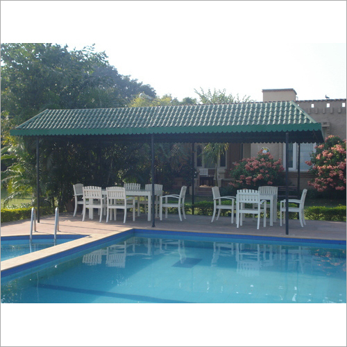Khaprail Polycarbonate Shed - Polycarbonate Green Coated Modular Shed | Ideal for Warehouse, Hotel/Restaurants, and House Use