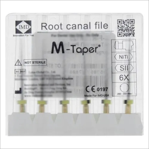 IMD NiTi Root Canal File - Nickel Titanium, Sizes DX, D1, D2, M1, M2, M3 | Superior Flexibility, Unmatched Efficiency, Greater Safety, Disposable, Portable