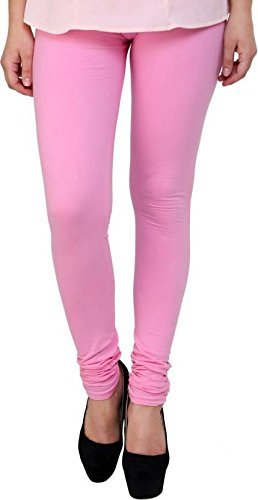 Ladies Churidar Leggings - Cotton Spandex Blend, 40-42 Cm Length | Breathable, Anti-wrinkle, Fade Resistant, Stylish V-cut Design