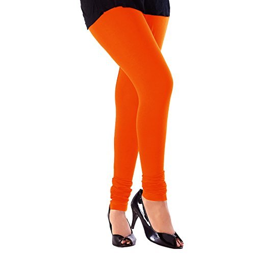 Ladies Churidar Leggings - Cotton Spandex Blend, 40-42 Cm Length | Breathable, Anti-wrinkle, Fade Resistant, Stylish V-cut Design
